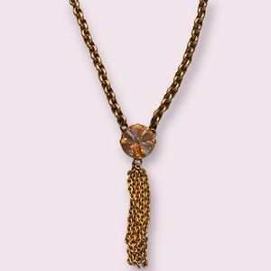 Crystal Costume Long Necklace